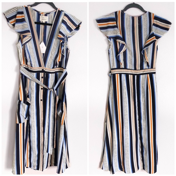 Lost + Wander Dresses & Skirts - Lost + Wander Claudia Striped Midi Dress